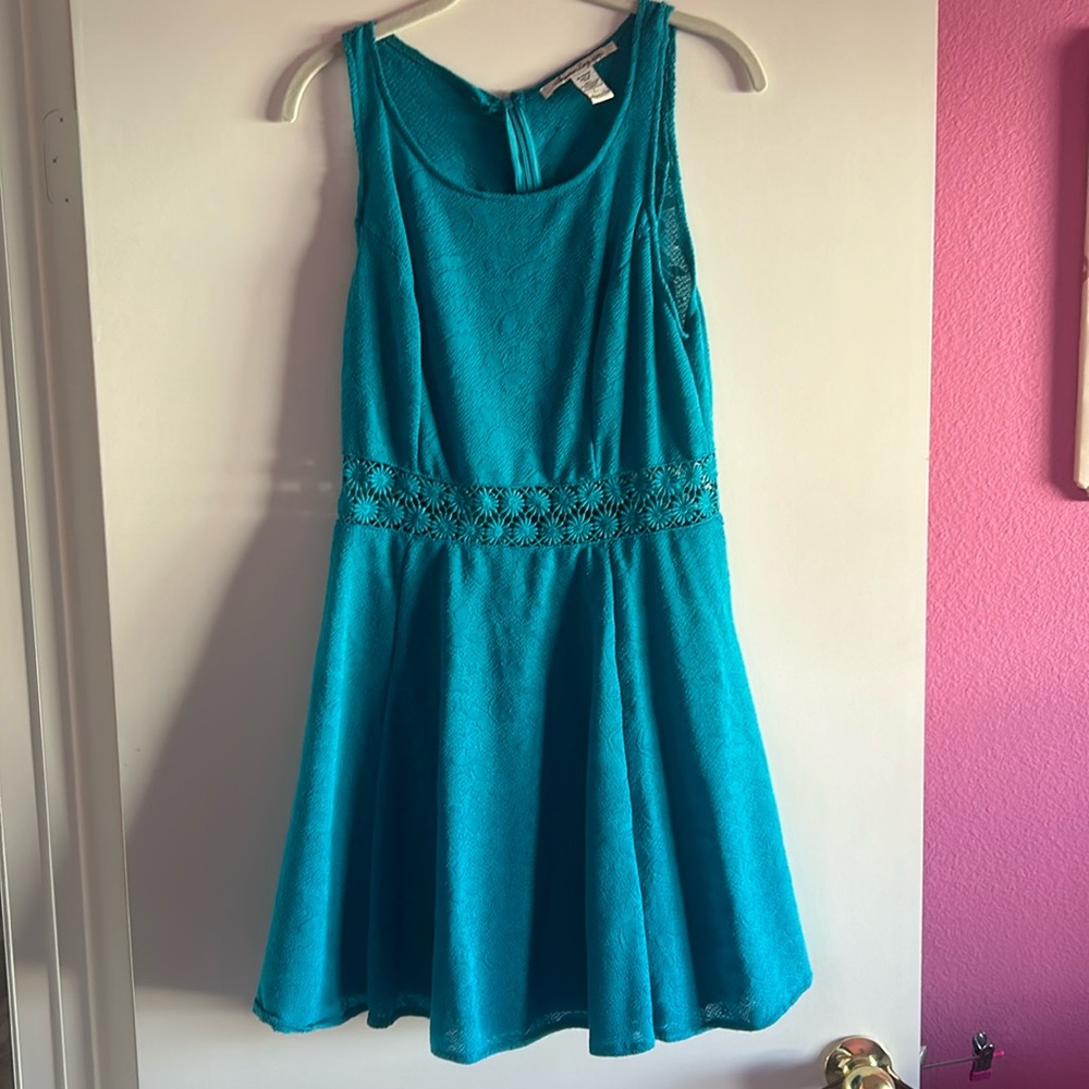American Rag green sundress crochet at waist